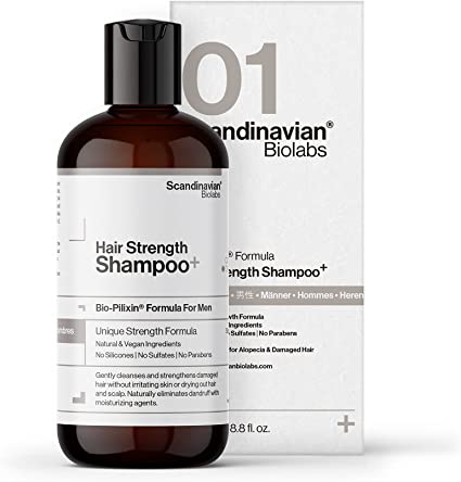 Juukseid tugevdav šampoon 250 ml (Scandinavian Biolabs)