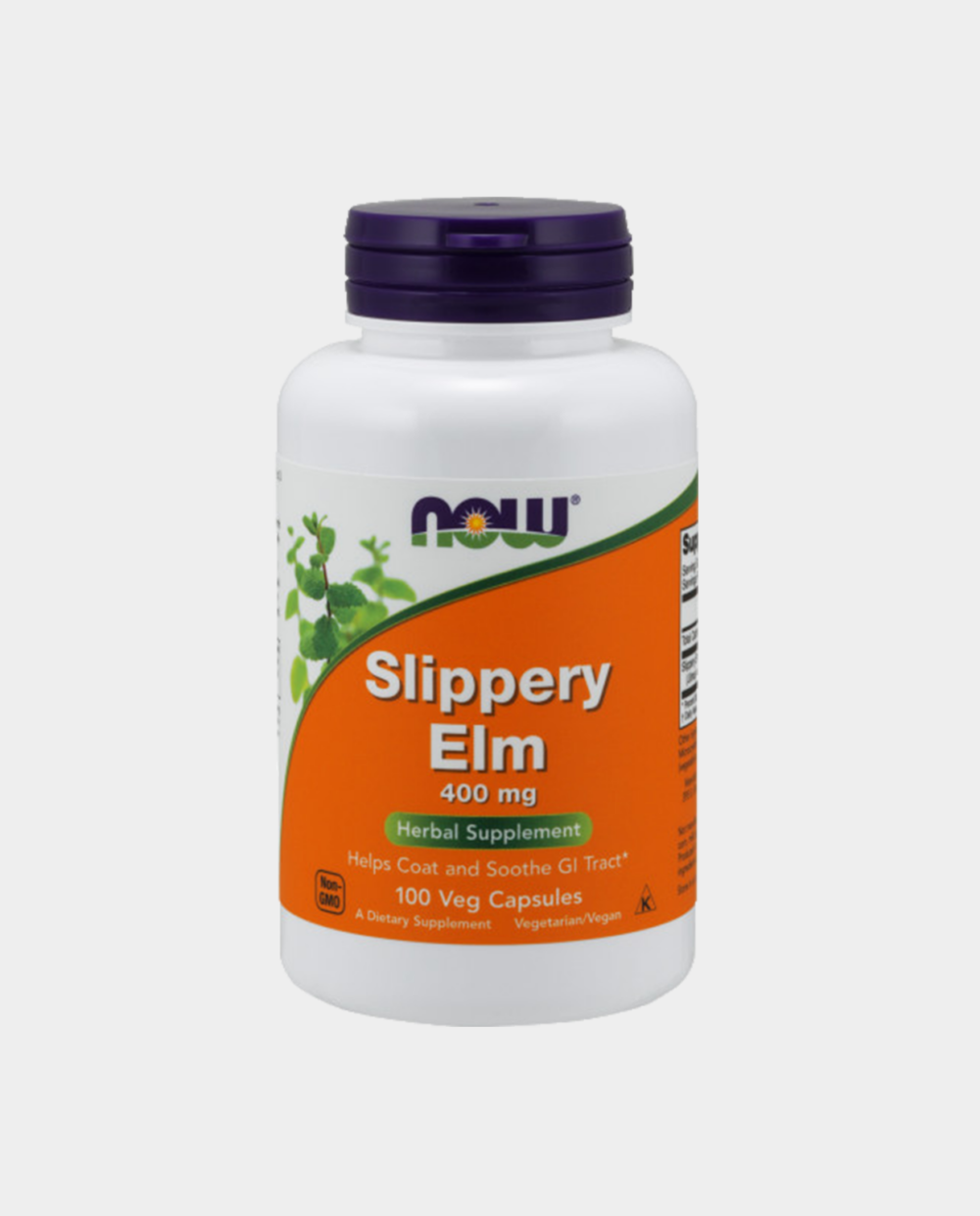 Slippery Elm ehk libejalaka puukoor 400 mg N100 kaps. (Now Foods, USA)