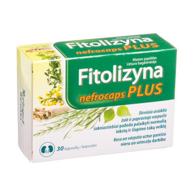 FITOLIZIN Nefrocaps Plus N30 - Toidulisand neerudele ja kuseteedele (Herbapol)
