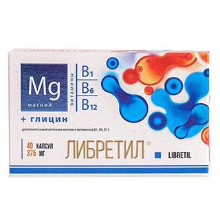 LIBRETIL, looduslik antidepressant, 375 mg kaps. N40  (Venemaa)