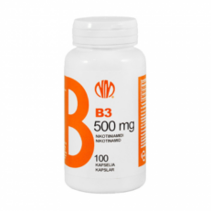 B3-vitamiin (nikotiinamiid) 500mg N100 kaps. (Natura Media)