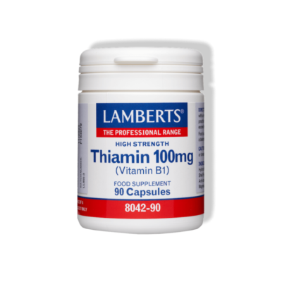 B1-vitamiin (tiamiin) 100mg N90 kaps. (Lamberts, UK)