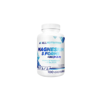 Magneesiumi 5 vormi + B6 N100 kaps. (Allnutrition)